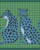 Jessie Zhao New York Jessie Zhao New York Twin Leopards Double Sided Silk Scarf - 1