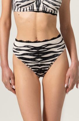 Jessie Zhao New York Jessie Zhao New York Zebra Stripe Bikini Bottom