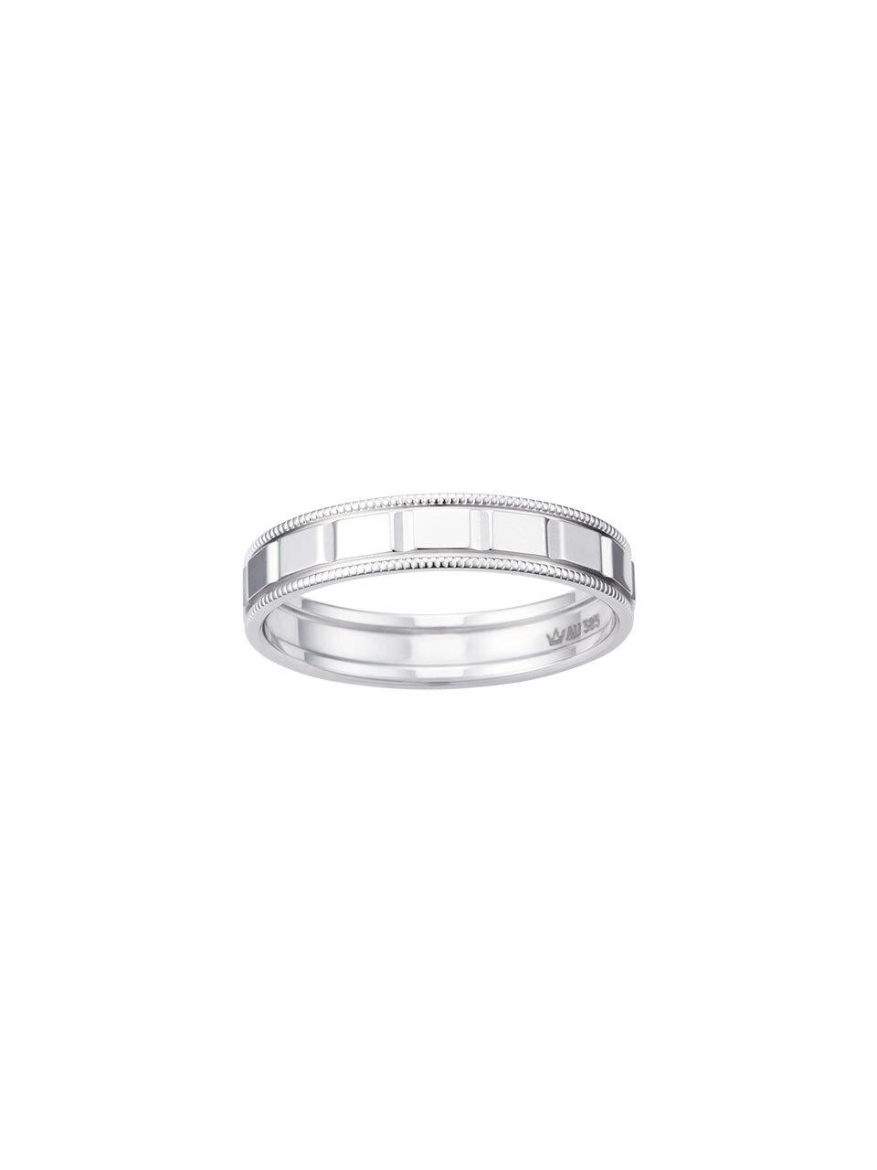 J.ESTINA 14K Beige Gold Milgrain Couple Ring (JJMBC05B2457W4160)