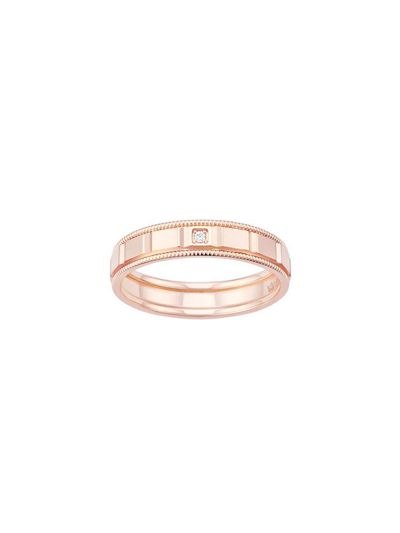 J.ESTINA 14K Rose Gold Cubic Zirconia Couple Ring (JJMBCQ5B2456R4110)