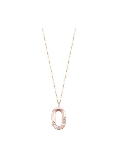 J.ESTINA 14K Rose Gold Cubic Zirconia Necklace (JJSJNQ5B1600R4420)