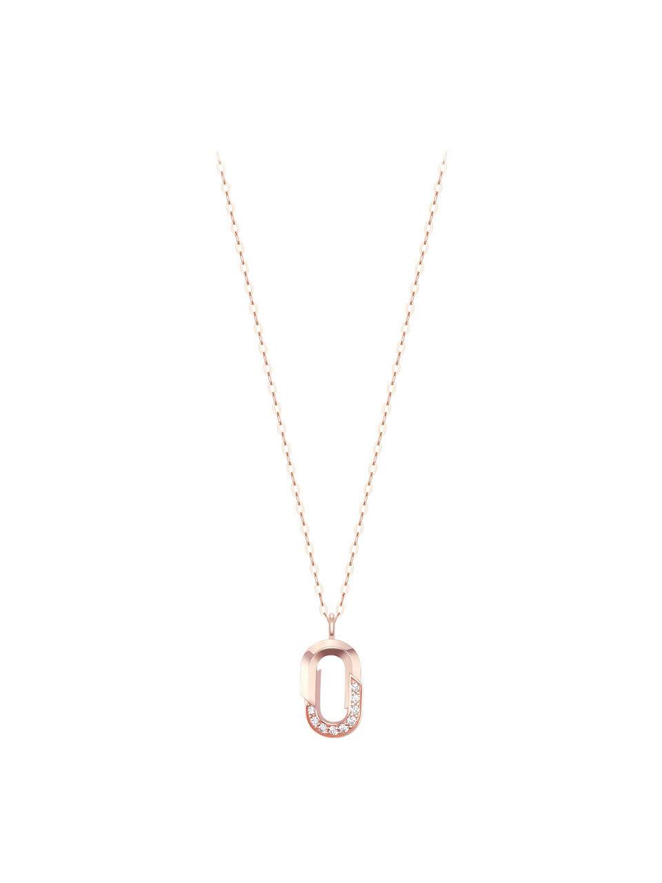 J.ESTINA 14K Rose Gold Cubic Zirconia Necklace (JJSJNQ5B1604R4420)