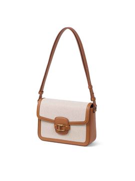 J.ESTINA Alto Canvas Medium Shoulder Bag _ Taupe