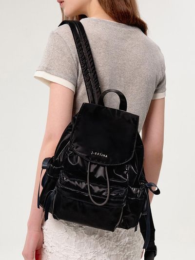 J.ESTINA BALLO SM Flap Backpack [BK] (JHNEHB5BS129BK260)