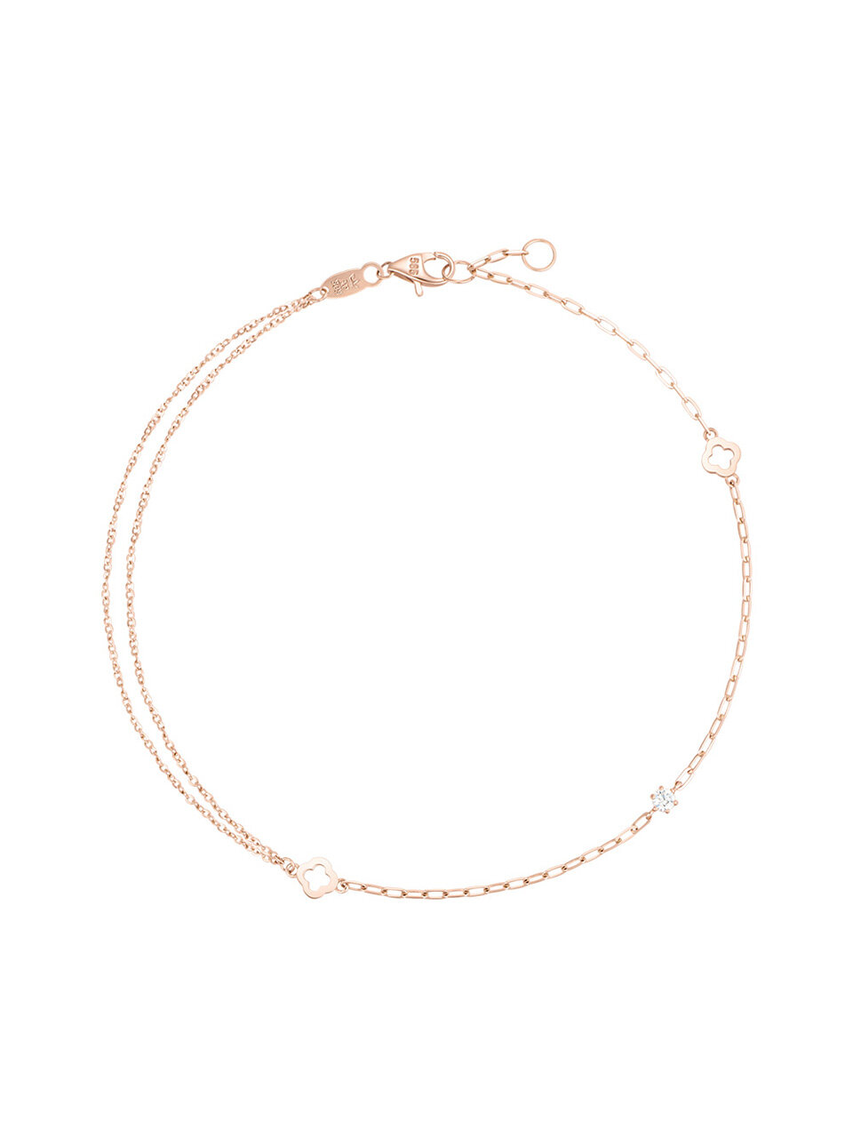 J.ESTINA Clovia 14K Anklet JJCLAQ3BS164R4230