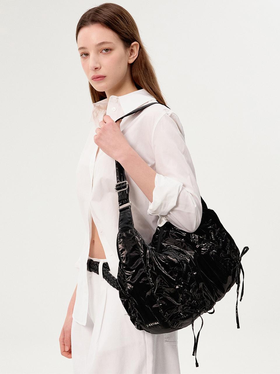 J.ESTINA CORSA MD Shoulder Bag [BK] (JHNEHA5BS107BK260)