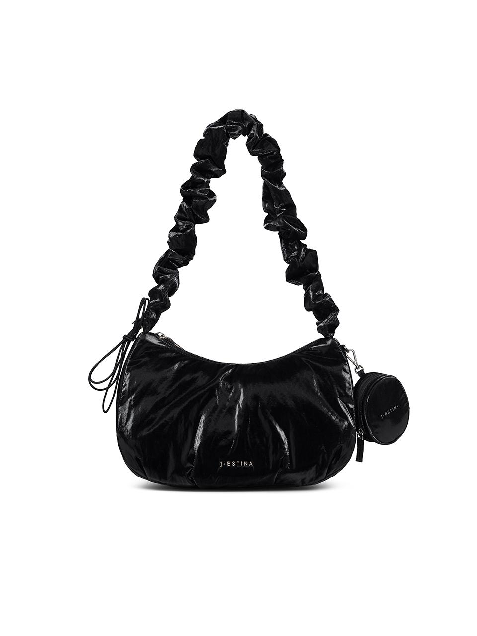 J.ESTINA Coy MD Hobo Shoulder Bag_Black