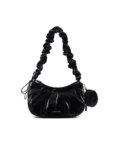 J.ESTINA Coy MD Hobo Shoulder Bag_Black