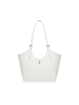 J.ESTINA Curved Magnetic Shoulder Bag [Beige] (JHNCHA5BS055WH980)