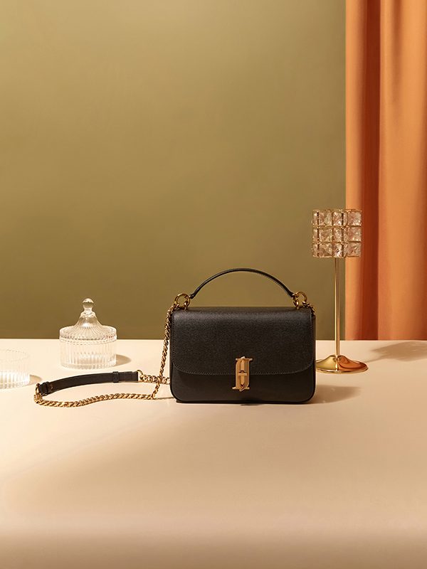 J.ESTINA DELLA SM Shoulder Bag_Black