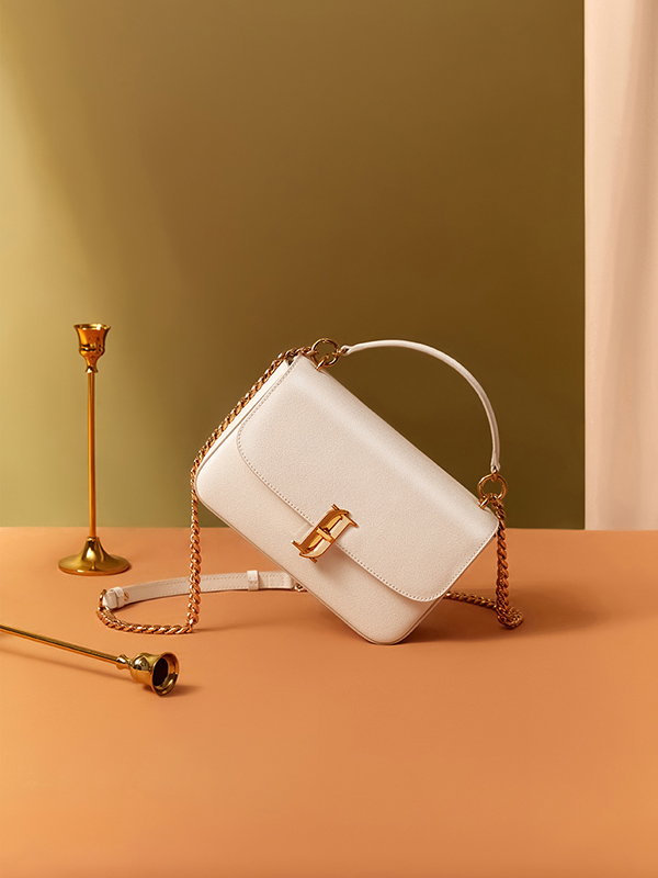 J.ESTINA DELLA SM Shoulder Bag_White