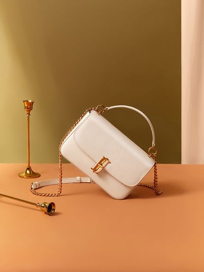 J.ESTINA DELLA SM Shoulder Bag_White