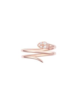J.ESTINA Embossed Texture Rose Gold 14K Ring (JJWJRQ5B2106R4030)