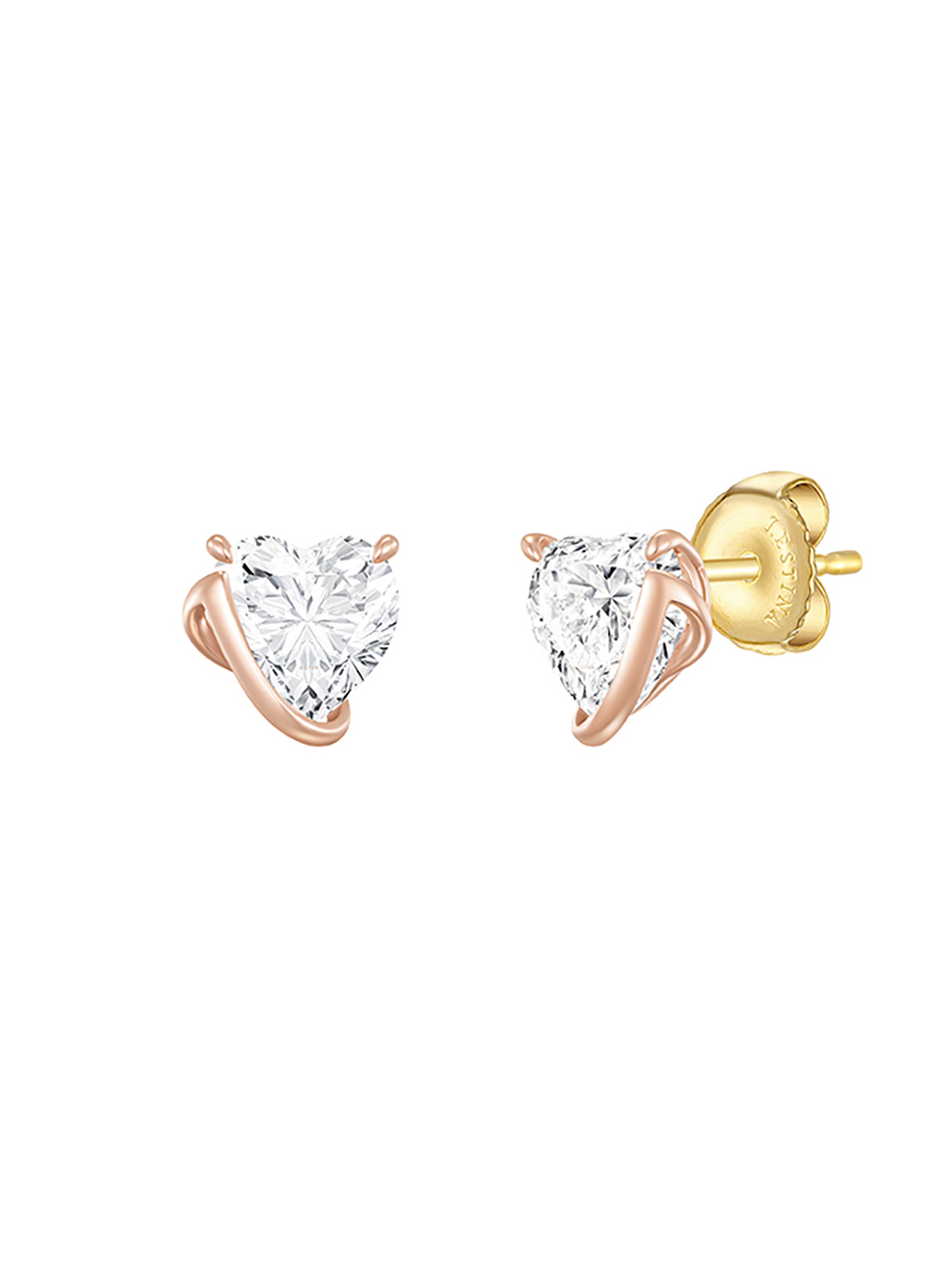 J.ESTINA Eter Heart 14K Earrings JJEREQ3BF665R4000