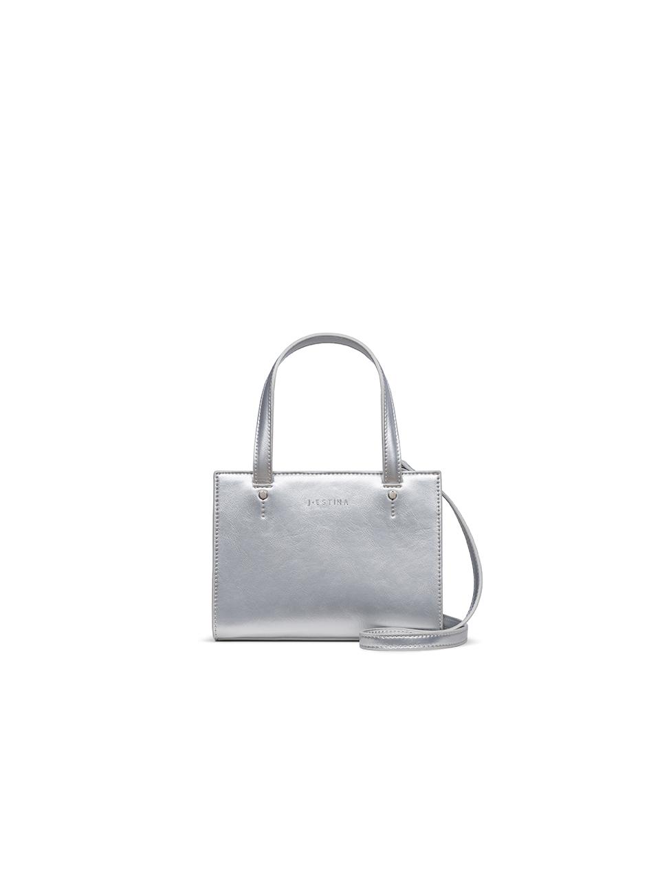 J.ESTINA Gelo Mini Tote Bag_Silver