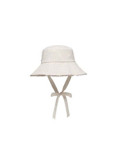 J.ESTINA J.Letter Cotton Bucket Hat