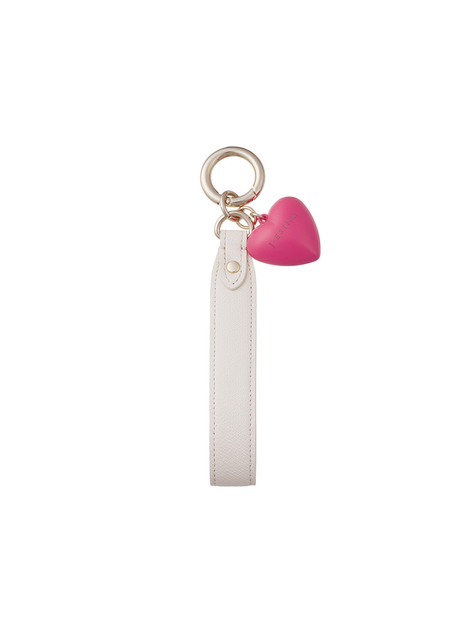 J.ESTINA J.Letter Heart Strap Charm_Pink