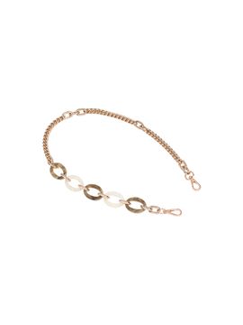 J.ESTINA Joelle Acrylic Shoulder Chain Strap_Brown