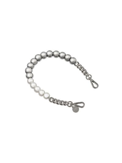 J.ESTINA Joelle Silver Ball Short Chain Strap