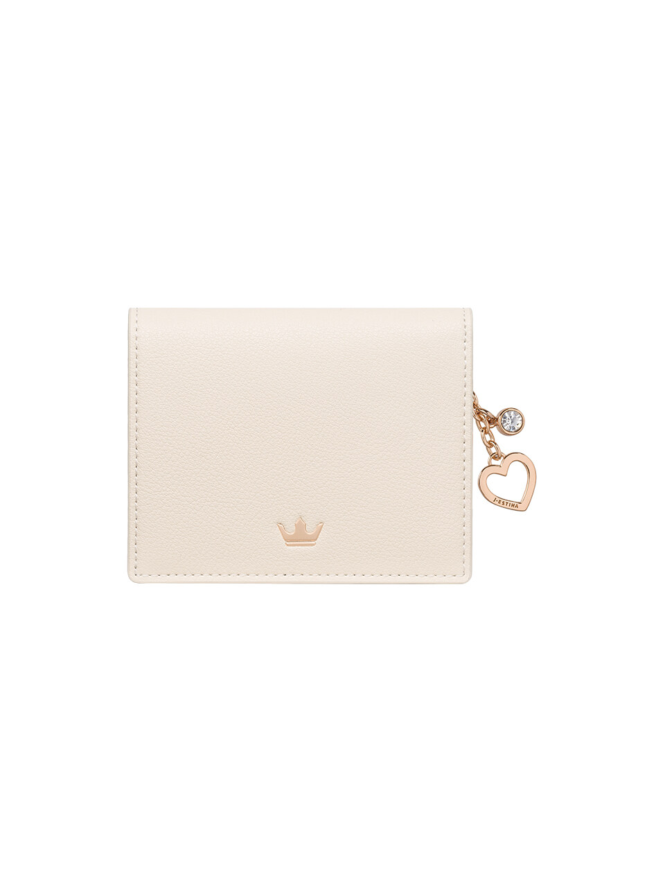 J.ESTINA JUDY Slim Bifold Wallet White