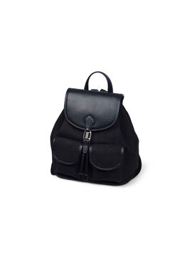 J.ESTINA May Canvas Small Backpack _ Black