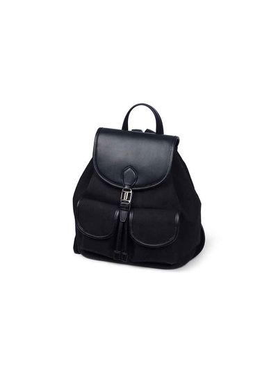 J.ESTINA May Canvas Small Backpack _ Black
