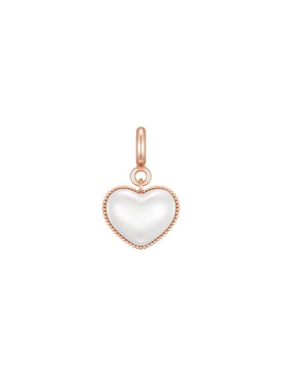 J.ESTINA Pearl Heart Silver Pendant (JJLJPZ3BF345SR000)