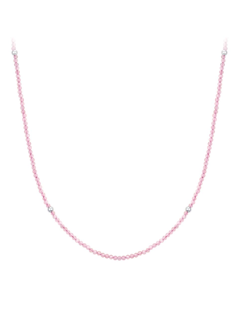 J.ESTINA Pink Glass Toggle Bar Bead Necklace (JJLJNZ5B1303SW420)