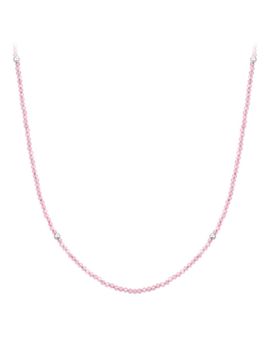 J.ESTINA Pink Glass Toggle Bar Bead Necklace (JJLJNZ5B1303SW420)