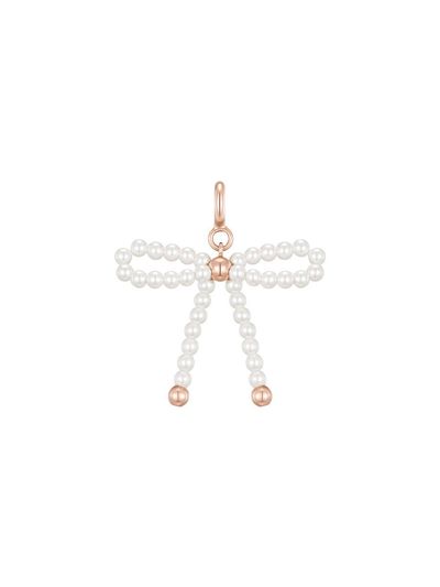 J.ESTINA Ribbon Pearl Hypoallergenic Silver Pendant (JJLJPI4BS357SR000)