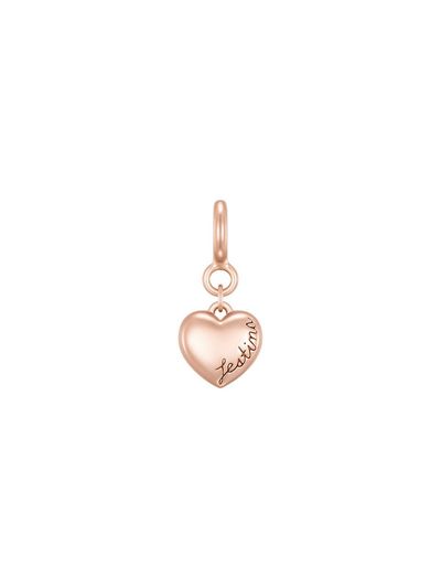 J.ESTINA Silver Rose Gold Heart Pendant (JJLJP03BF343SR000)