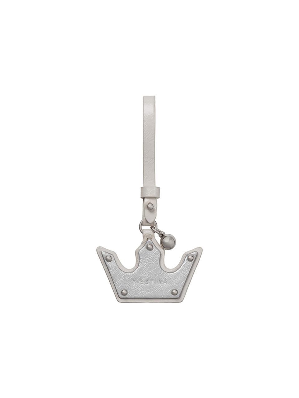 J.ESTINA Studded Synthetic Leather Tiara Key Ring [Ivory] (JEACEA5BS370IV980)