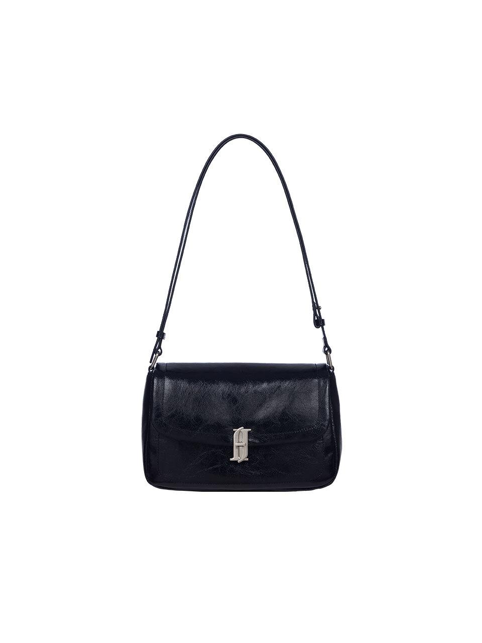 J.ESTINA Synthetic Leather Compact Cross Bag [Black] (JHNCHE5BS913BK980)
