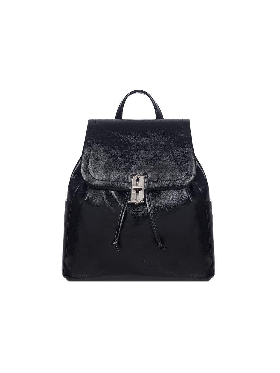 J.ESTINA Synthetic Leather Compact GINO MD Backpack [Black] (JHNCHB5BS902BK980)