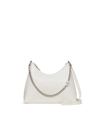 J.ESTINA Synthetic Leather Curved Hobo Bag [Ivory] (JHNCHA5BS955IV980)