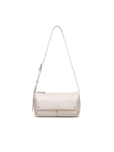 J.ESTINA Tasca MD Shoulder Bag_White