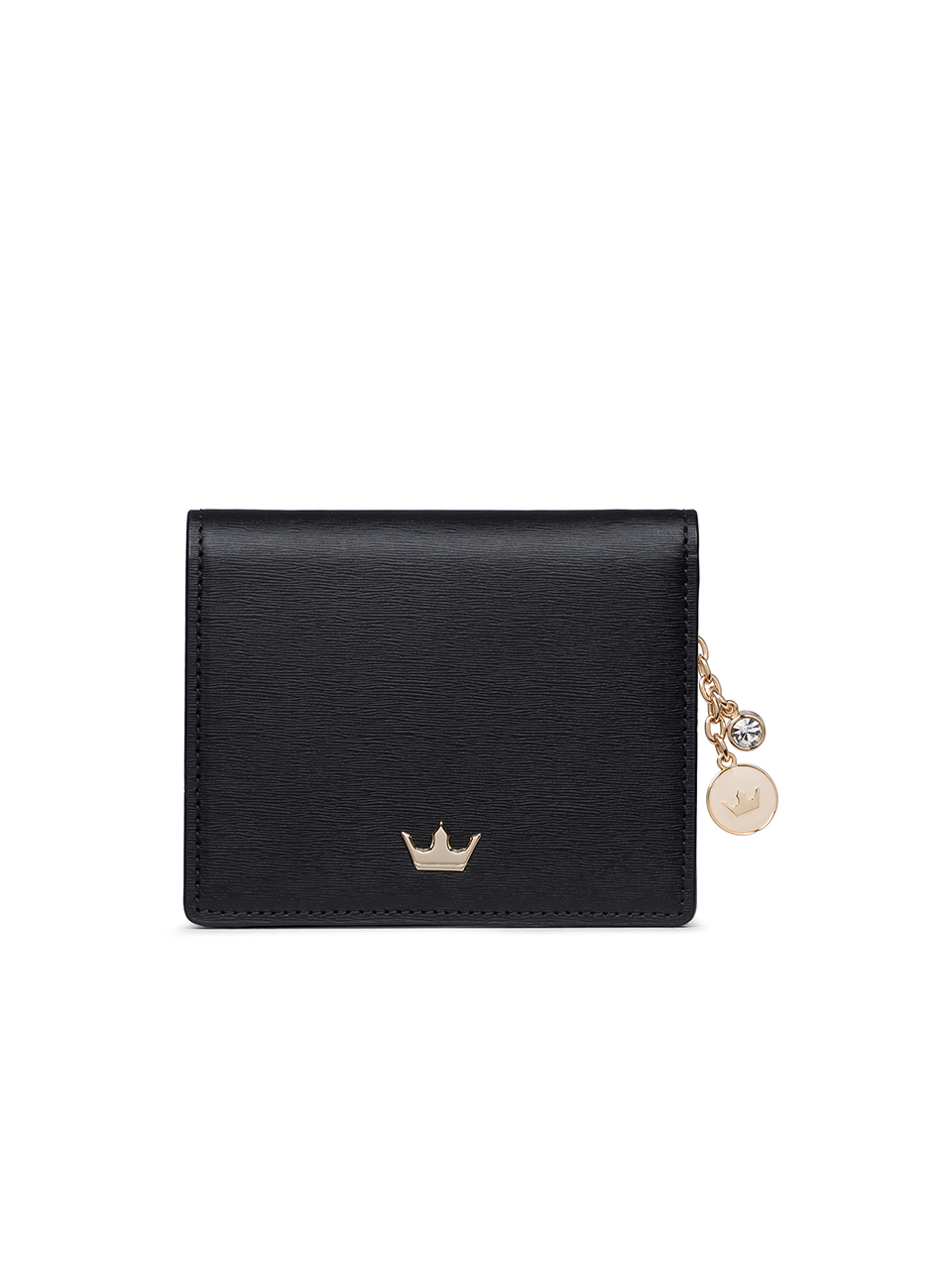 J.ESTINA Tia Double Slim Half Wallet_Black