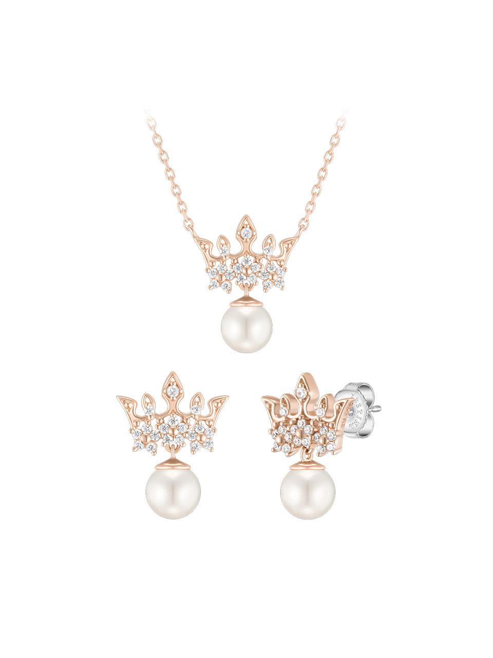 J.ESTINA Tiara Necklace + Earring Set