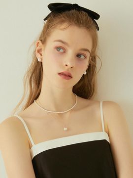 J.ESTINA Velvet Ribbon Hair Clip L