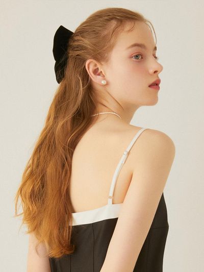 J.ESTINA Velvet Ribbon Hair Clip S