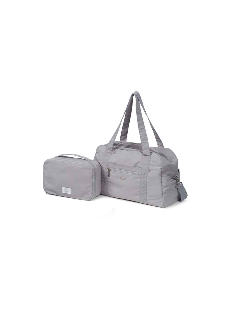 J.ESTINA Viaggio Large Boston Bag _ Light Gray