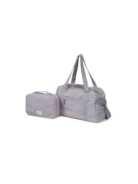 J.ESTINA Viaggio Large Boston Bag _ Light Gray