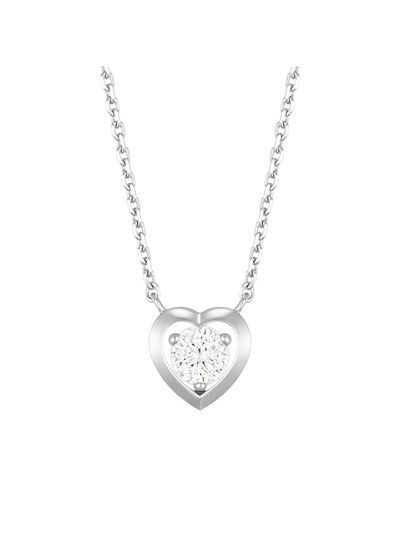 J.ESTINA Whitemond Heart Pendant Necklace