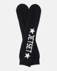 Jet Set Jet Set Logo virgin wool mittens - 1