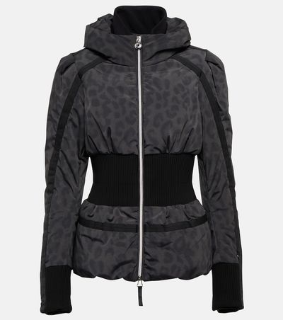 Jet Set Jet Set Raffaella leopard-print ski jacket