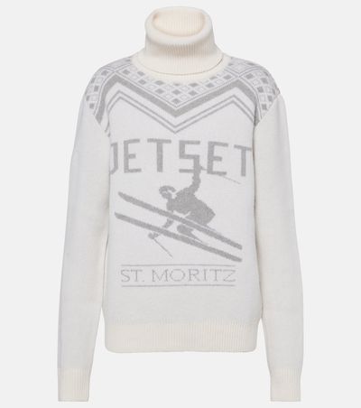 Jet Set Jet Set Wool intarsia turtleneck sweater
