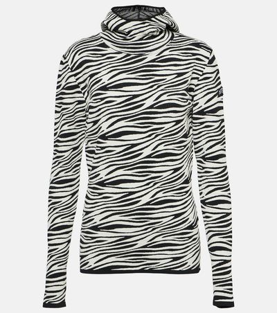 Jet Set Jet Set Zoey zebra-print jacquard hoodie