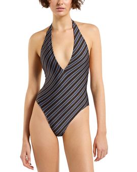 Jets Jets Reversible Plunge Neck One Piece Swimsuit