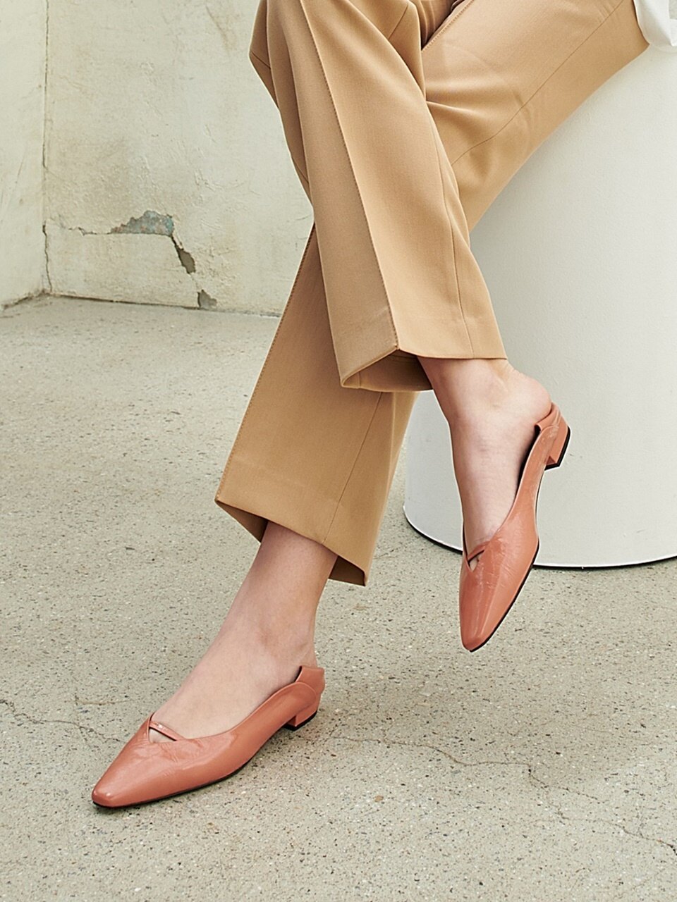 jeu d`art Blooming Soft Flats - Nude Salmon