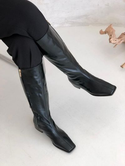 jeu d`art Daily Chic Long Boots_Black